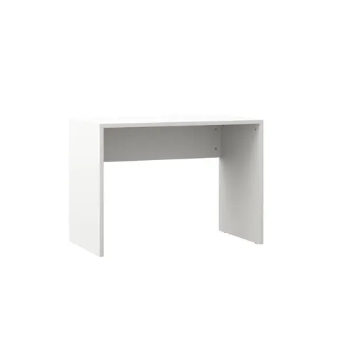 Białe biurko New Elegance GENIUS szer. 110 cm (biały mat)