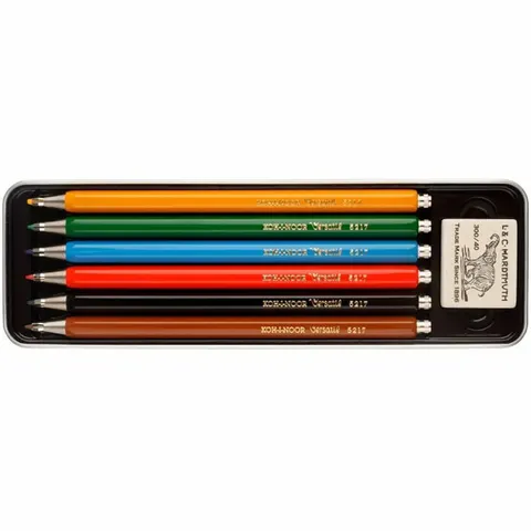 Zestaw kredek mechanicznych KOH-I-NOOR Versatil - 2,0 mm - 6 kolorów