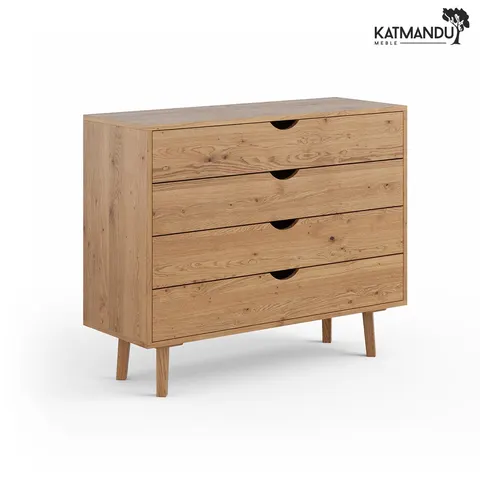 Komoda dębowa Katmandu SIMONA 4S z szufladami