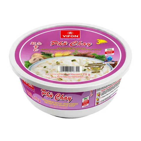 Pho Chay - zupa wegetariańska w stylu wietnamskim miska Vifon 70g