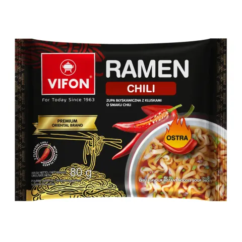 Ramen - zupa o smaku chili Vifon 80g - OUTLET