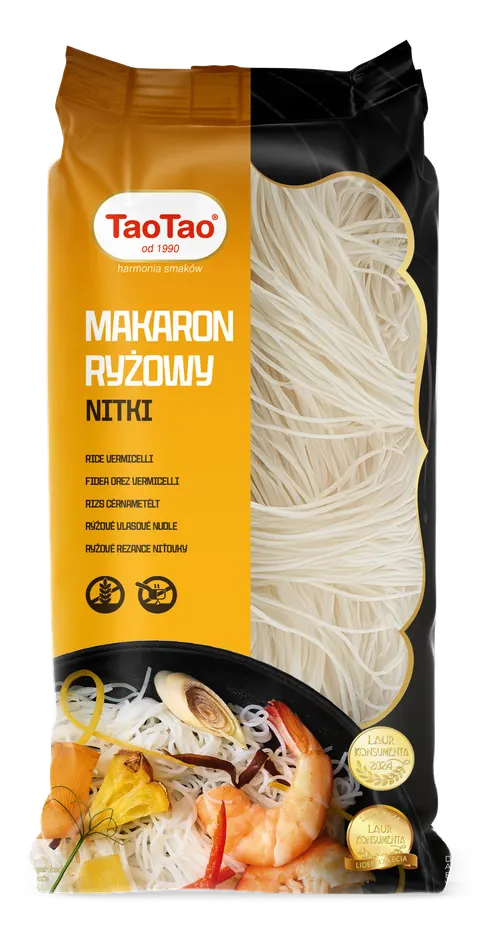 Makaron ryżowy bezglutenowy nitki TaoTao 200 g