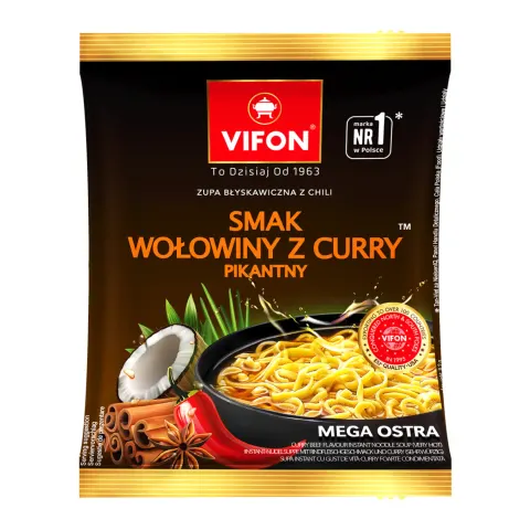 Zupa wołowina z curry pikantny Vifon 70 g