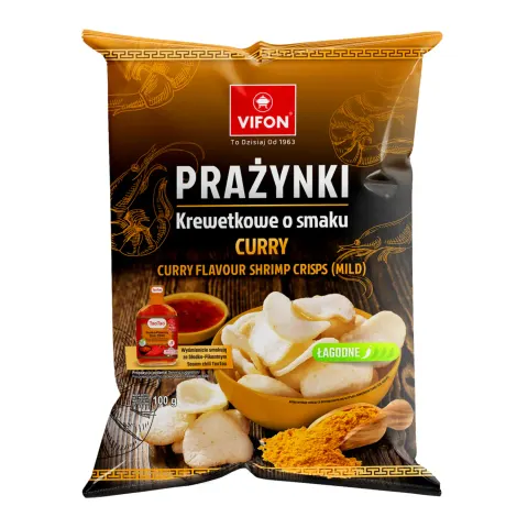 Prażynki krewetkowe o smaku curry 100 g Vifon