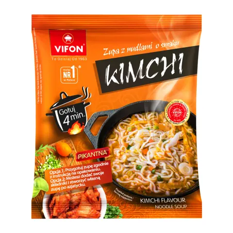 Zupa Vifon z kluskami o smaku kimchi - pikantna 105g