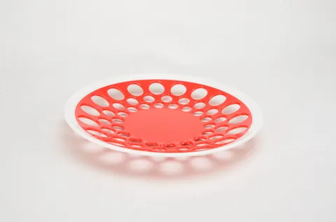 Patera plastikowa na owoce - czerwona