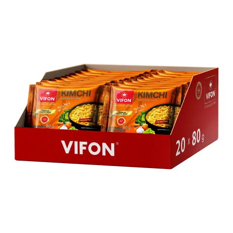 Karton 20 sztuk - KimChi - Tradycyjna zupa koreańska Vifon 80 g