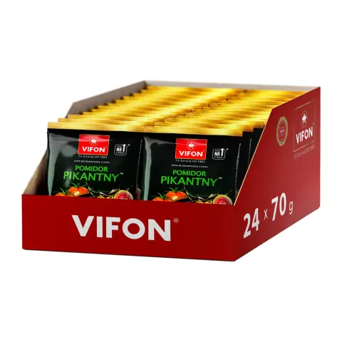 Karton 24 sztuki - Zupa pomidor pikantny Vifon 70 g