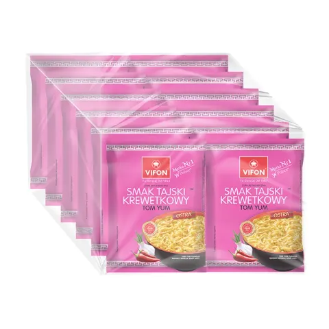 Zgrzewka 12 sztuk - smak tajski krewetkowy Vifon 70 g