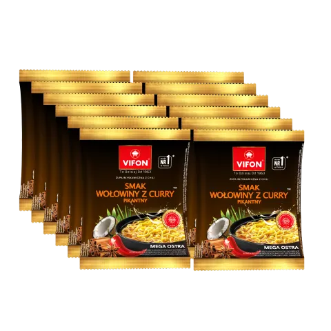 Zupa wołowina z curry pikantny Vifon 70 g x 12 sztuk