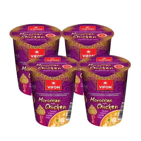 Moroccan Chicken - Kurczak w stylu marokańskim Vifon 60g kubek - Karton 4 sztuki
