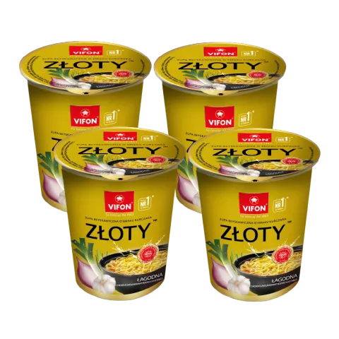 Zupa Złoty Kurczak Vifon Kubek 60 g - Karton 4 sztuki