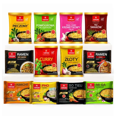Vifon Student Box – klasyczne i premium zupki instant na szybki obiad