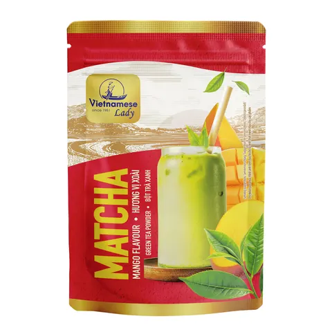 Matcha, napój w proszku z matchą o smaku mango
