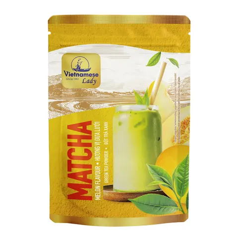 Matcha, napój w proszku z matchą o smaku melona