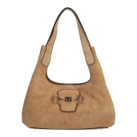GUESS TOREBKA DAMSKA SUNSET SMALL HOBO BRĄZOWA HWSG2314010 TAN