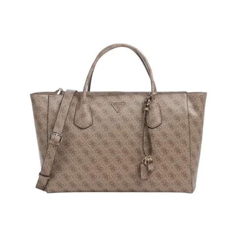 GUESS TOREBKA DAMSKA MARISSA LOGO TECH TOTE BRĄZOWA/LATTE HWSG2482240 LTL