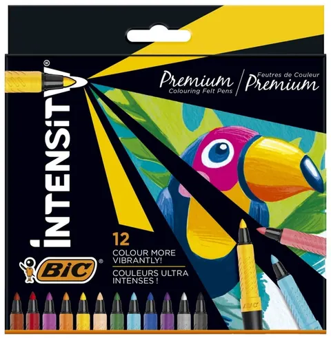 Flamastry 12-kol. Intensity, BiC
