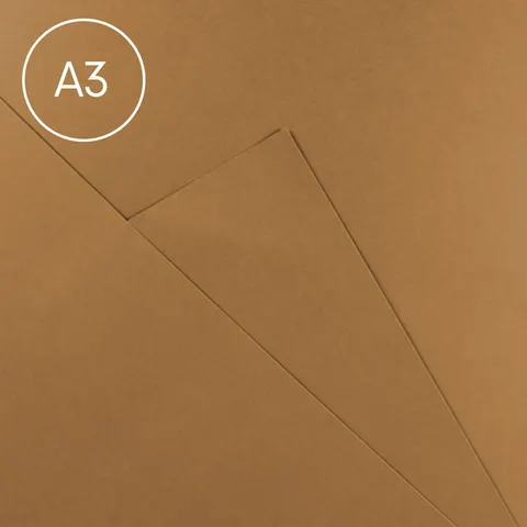 Brystol Happy Color A3, 170 g - 7 Brązowy, 25 ark.