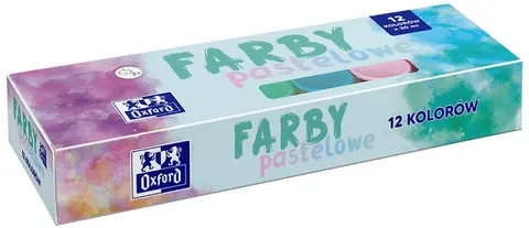 Farby plakatowe12-kol. pastelowe, Oxford
