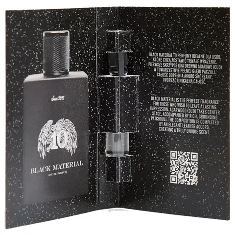 Pan drwal black material eau de parfum perfumy, 1ml