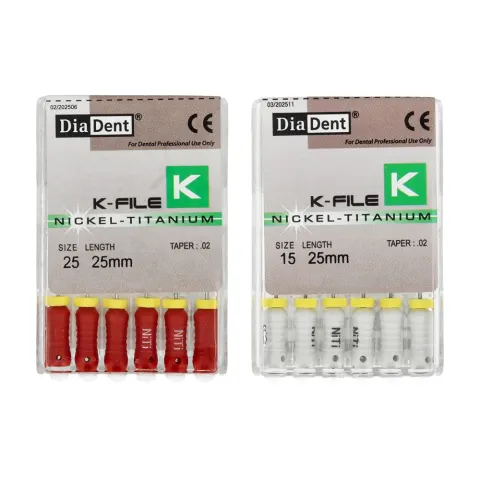 Pilniki tytanowe K-Files 6 szt. Diadent