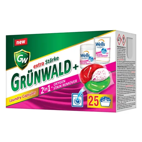 GRUNWALD Kapsułki do prania UNIWERSALNE 25szt, 1 op