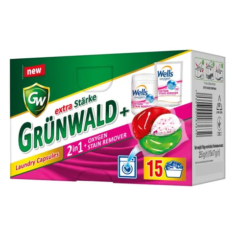 GRUNWALD Kapsułki do prania UNIWERSALNE 15szt, 1 op