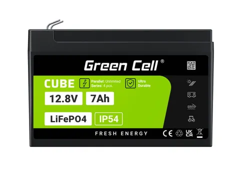 Akumulator Green Cell LiFePO4 12,8V 7Ah