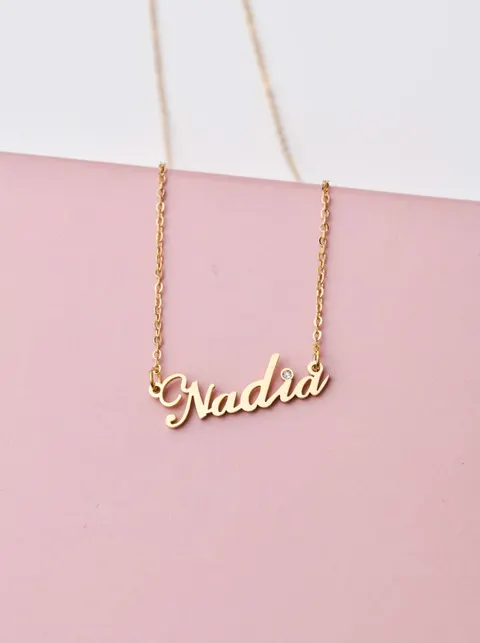 Naszyjnik imię Nadia, złoty S300121Z0