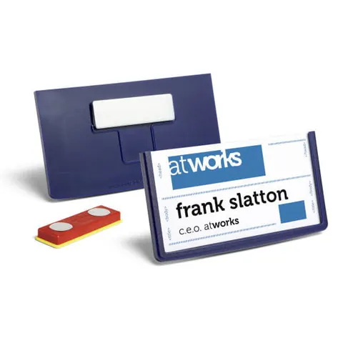 Durable Identyfikator Z Magnesem Frame 40 X 75 Mm Granatowy 850407