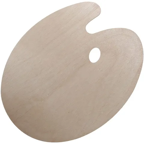 Paleta drewniana owalna 40 x 50 x 0,5 cm