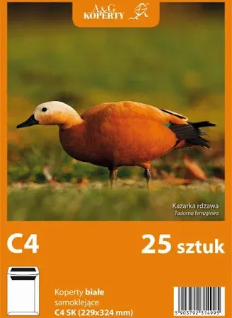 Koperta Biała C-4 Sk Opakowanie Foliowe 25szt.