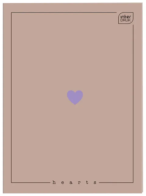 Interdruk Zeszyt A4 80kartek w kratkę 70G Hearts
