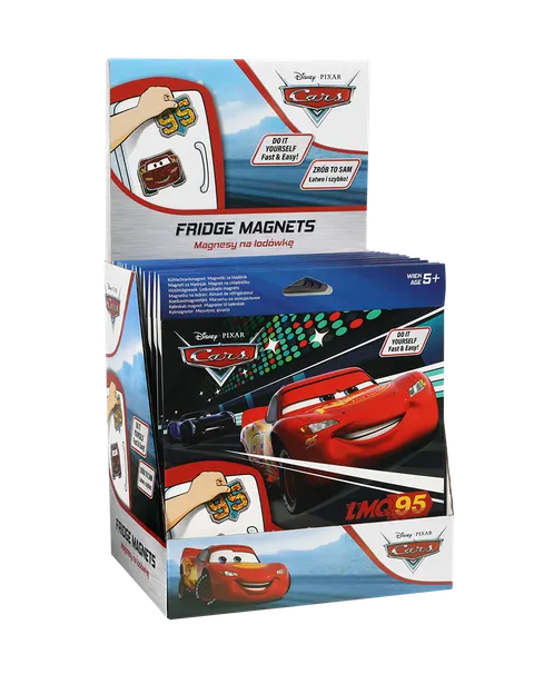 DISNEY CORE - MAGNES NA LODÓWKĘ - MIX 2 WZORÓW - CARS