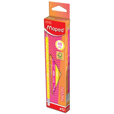Maped Ołówek z gumką Neon HB