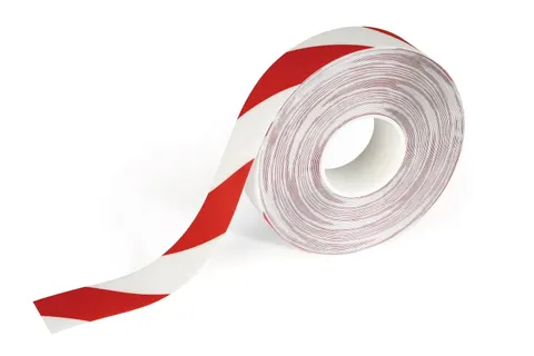 Durable Taśma podłogowa DURALINE 50x05mm dł.30m czerwono-biała