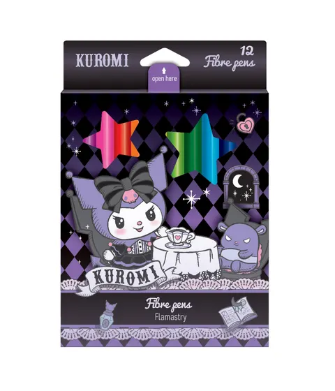 KUROMI - FLAMASTRY 12 KOLORÓW /12/