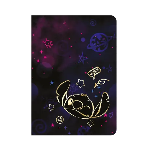 DISNEY GOLD - ZESZYT A5 / 60 K. LINIA (m) - WZÓR 2 - STITCH /6/