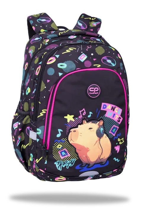 COOLPACK - PRIME PRO - PLECAK SZKOLNY do klas 1-3 CAPYBARA MUSIC