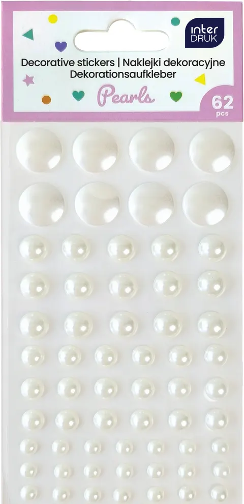Interdruk Naklejki dekoracyjne 62szt. PEARLS