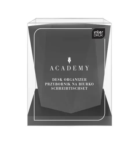 Interdruk Przybornik na biurko CZARNY Academy