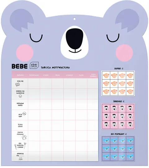 Interdruk Tablica motywacyjna BEBE Kids Koala