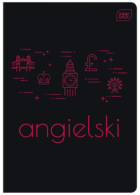 Interdruk Zeszyt A5 60 kartek w kratkę M 70g UV Angielski
