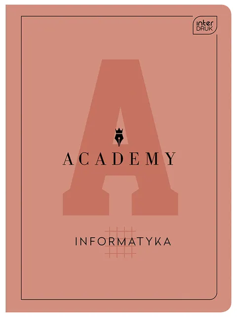 Interdruk Zeszyt A5 60 kartek w kratkę M 90g Informatyka Academy Hybrid