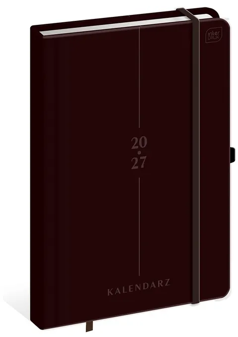 Interdruk Kalendarz książkowy A4 192 Mat+UV Brown