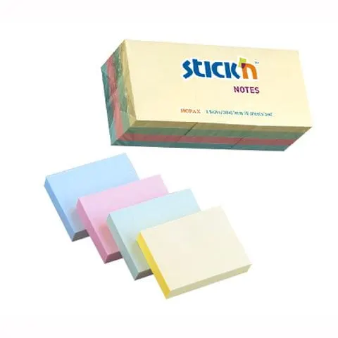Hopax Notes Samoprz 38 X 51mm Mix 4 Kolory Pastelowe 12 Notesów Po 100 Kartek