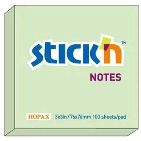 Hopax Notes Samoprzylepny 76x76 Mm Neon zielony pastelowy