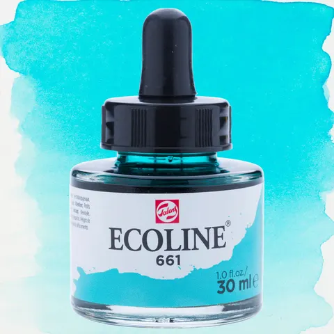 Farba akwarelowa Ecoline 30 ml - 661 Turquoise green