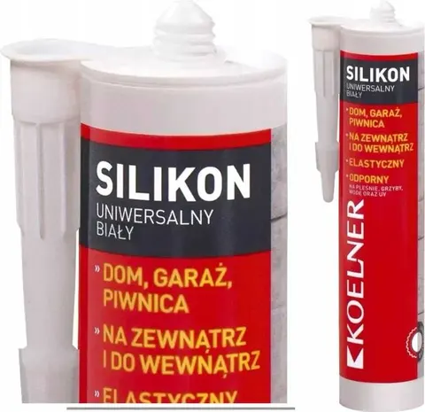 Silikon uniwersalny, biały, Koelner, 300ml